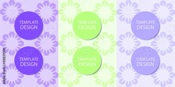 Fototapeta Template for the design presentation

