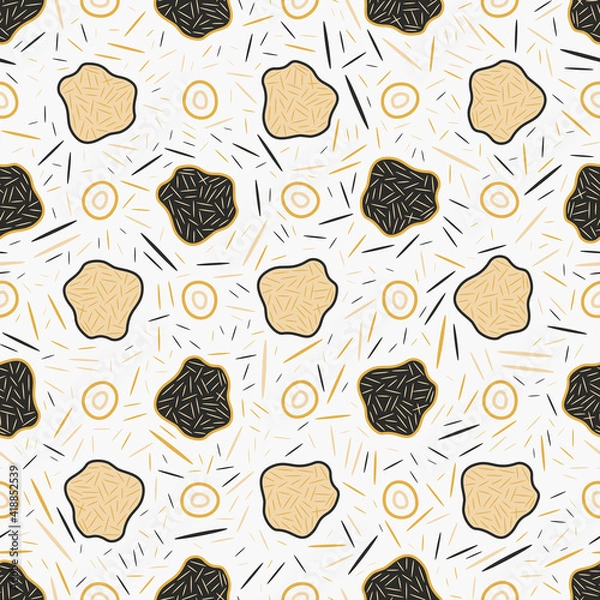 Fototapeta Seamless abstract pattern. Beautiful texture for textile or paper print. Vector illustration. Cute colorful background.