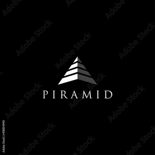 Obraz Pyramid Logo Template vector illustration	
