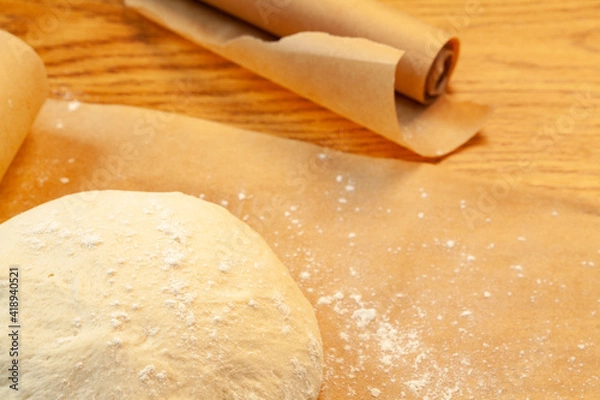 Obraz yeast dough for delicious baked goods