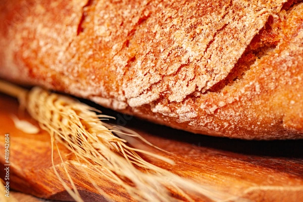 Obraz fresh bread, yeast dough, strange traditions