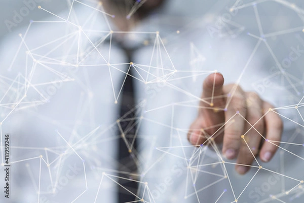 Fototapeta organization network team concept networking.