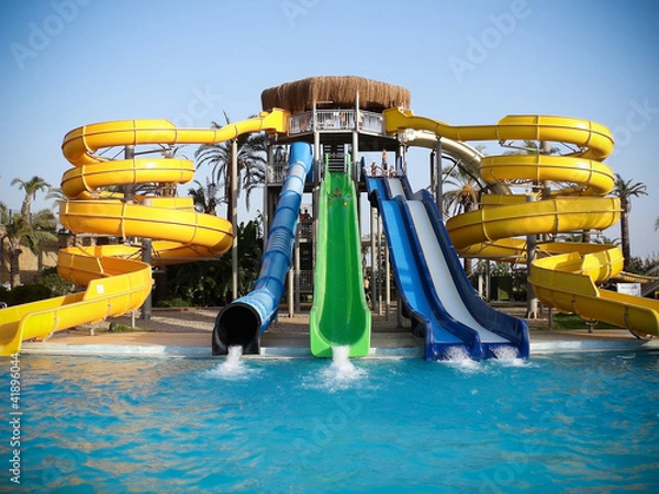 Obraz aquapark water slide