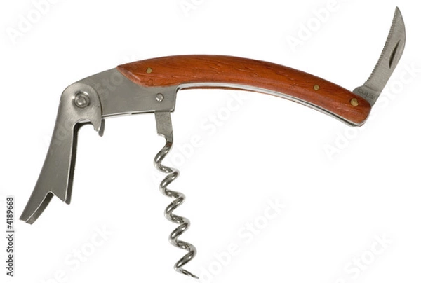 Obraz corkscrew, knife