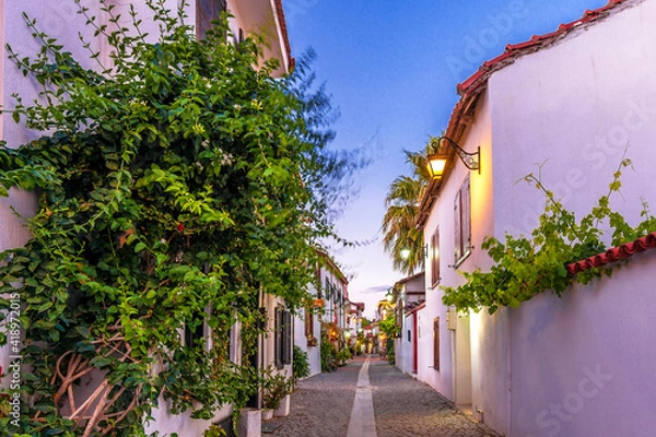 Fototapeta Sigacik Village street  view. Sigacik is populer tourist attraction in Turkey.