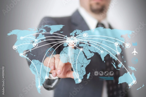 Obraz Futurystyczny ekran dotykowy