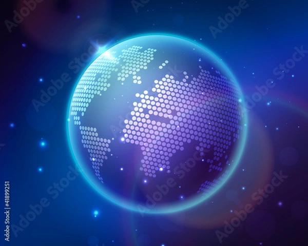 Fototapeta abstract globe