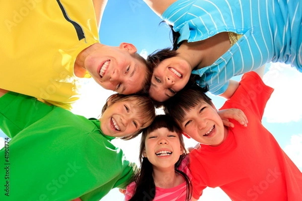 Obraz Happy children in circle