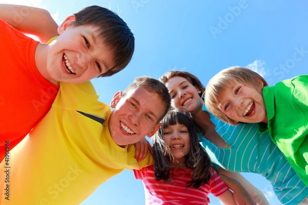 Obraz Happy enthusiastic children