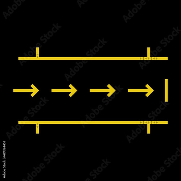 Obraz Pit stop markings