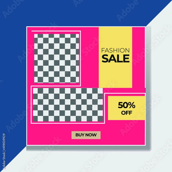 Obraz Social Media Post Design Vector Template