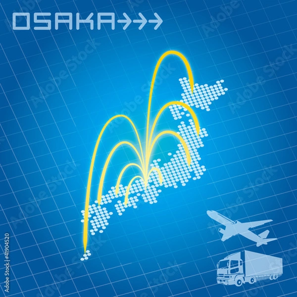 Obraz 大阪から日本全国へ