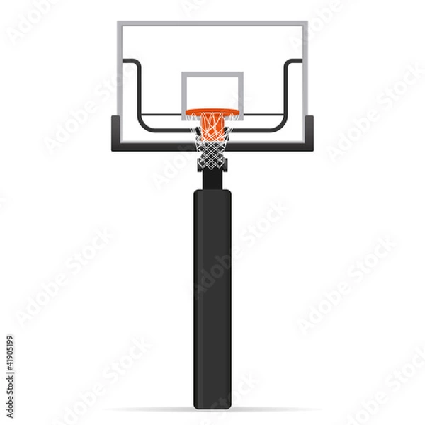 Obraz Basketball hoop. Vector illustration.