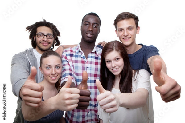 Fototapeta Thumbs up for this all together