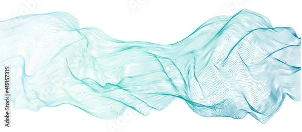 Obraz Abstract guilloche pattern. Vector complex gradient lines texture.