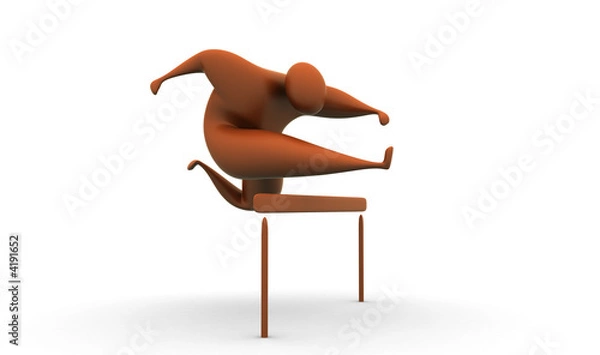 Obraz Dyscyplina wyścigu przez płotki