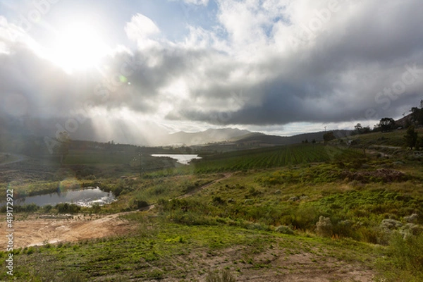 Obraz clouds over the mountains