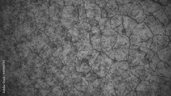 Fototapeta Cracked concrete floor texture background. 3d illustration