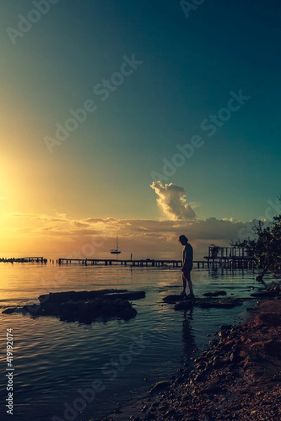 Obraz couple on the beach