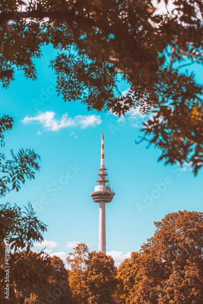 Obraz Fernmeldeturm Mannheim
