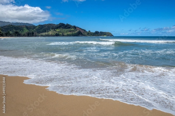 Fototapeta Hanalei Bay, Kauai, Hawaii, USA.