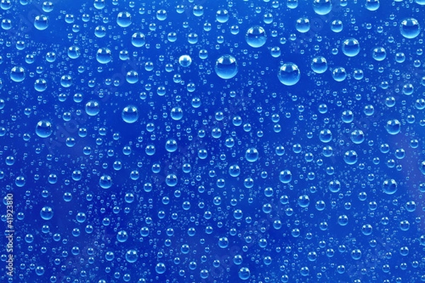 Obraz dark blue droplets