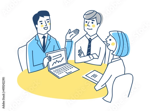 Fototapeta ビジネスシーン　ミーティング