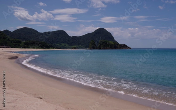 Fototapeta 日本海の綺麗なビーチ　海水浴場