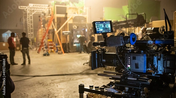 Fototapeta Digital Cinema Camera on Set