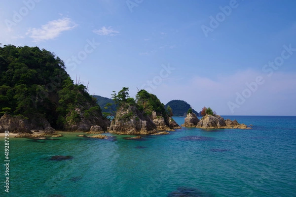 Obraz 日本　鳥取県浦富海岸　透明度も高く絶景