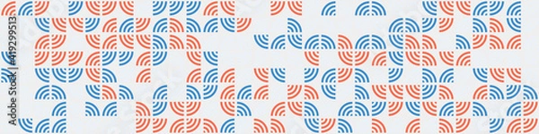 Fototapeta Abstract Geometric Pattern generative computational art illustration