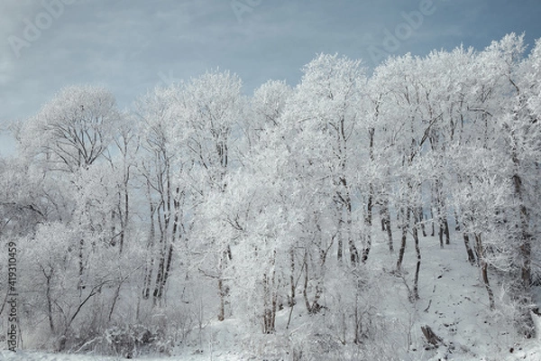 Obraz landscape snowy streets