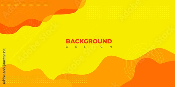 Obraz Yellow Vector Background Design