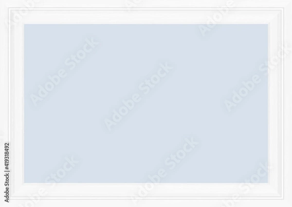 Fototapeta 白い木製フレーム