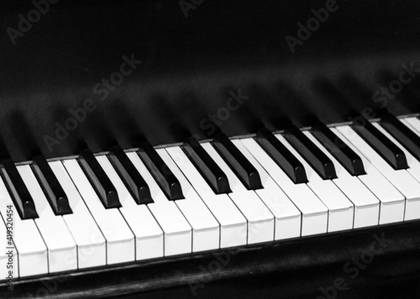 Obraz piano keys close up