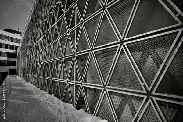 Obraz Parking texture wall with walk