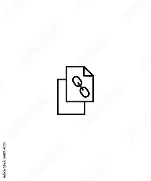 Fototapeta data link icon,vector best line icon.