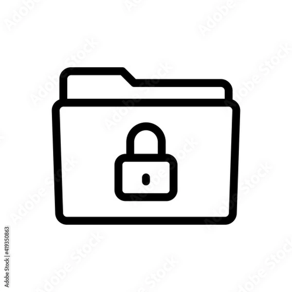 Fototapeta folder lock