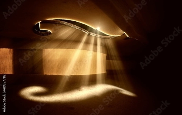 Fototapeta Interior view of a Violin