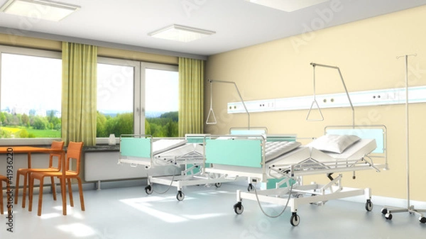 Obraz Krankenhauszimmer