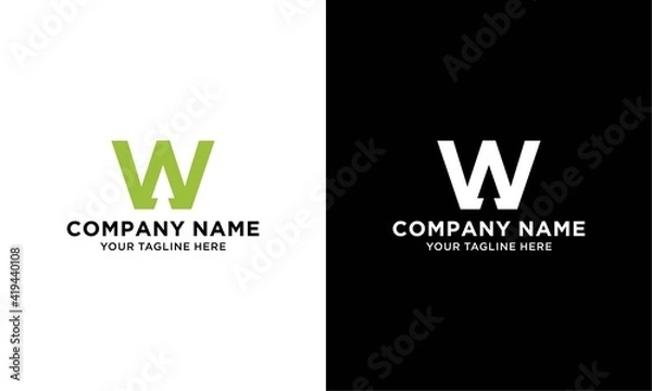 Fototapeta W Pine Logo Design Vector