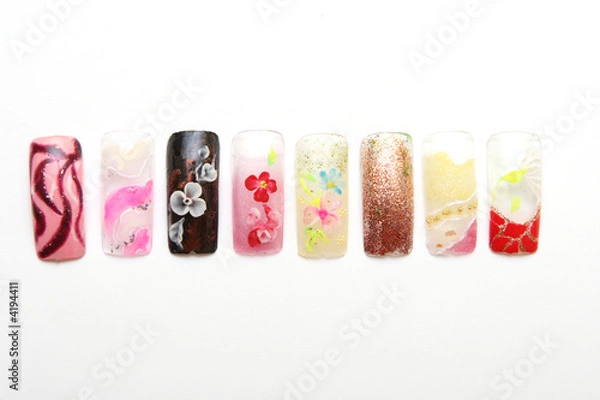 Fototapeta Figures on nails