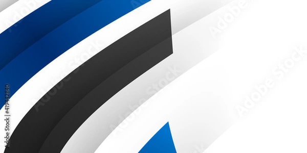 Fototapeta Abstract gray waving background with blue element