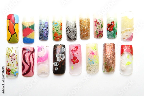 Fototapeta Figures on nails