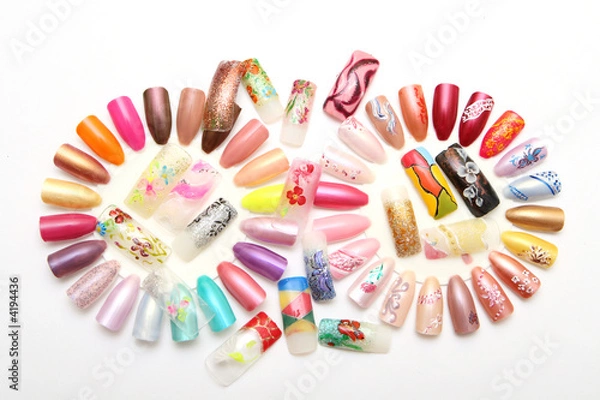 Fototapeta Figures on nails