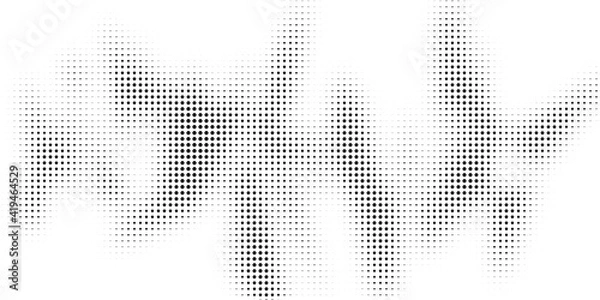 Fototapeta Halftone texture with geometric figures. Vector.