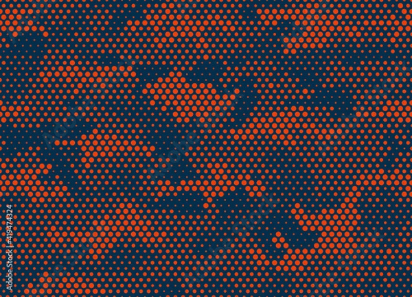 Fototapeta Camouflage seamless pattern. Abstract camo. Digital texture. Print on fabric on textiles. Vector illustration