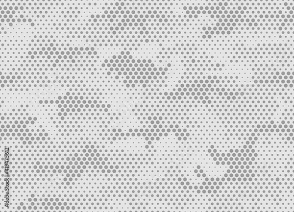 Fototapeta Camouflage seamless pattern gray. Abstract camo. Modern texture. Print on fabric on clothes. Vector illustration