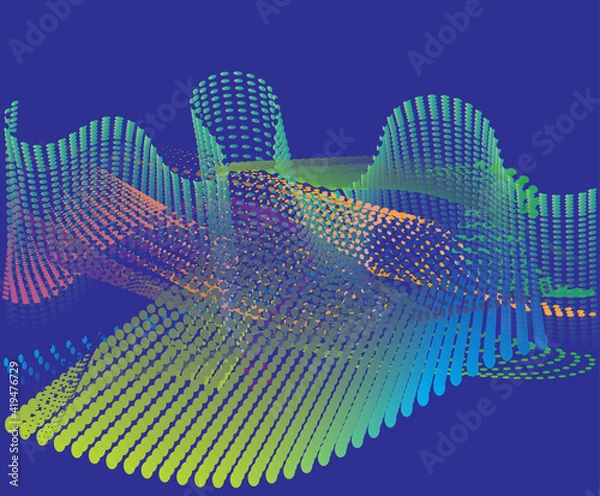 Obraz Abstract tech background