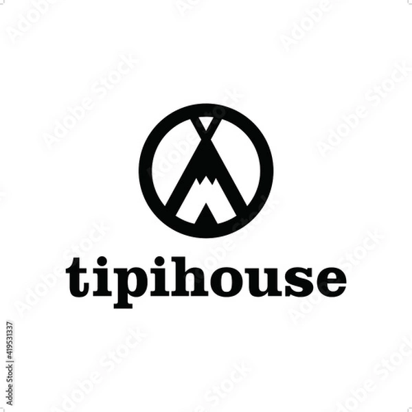 Obraz Tipi logo template